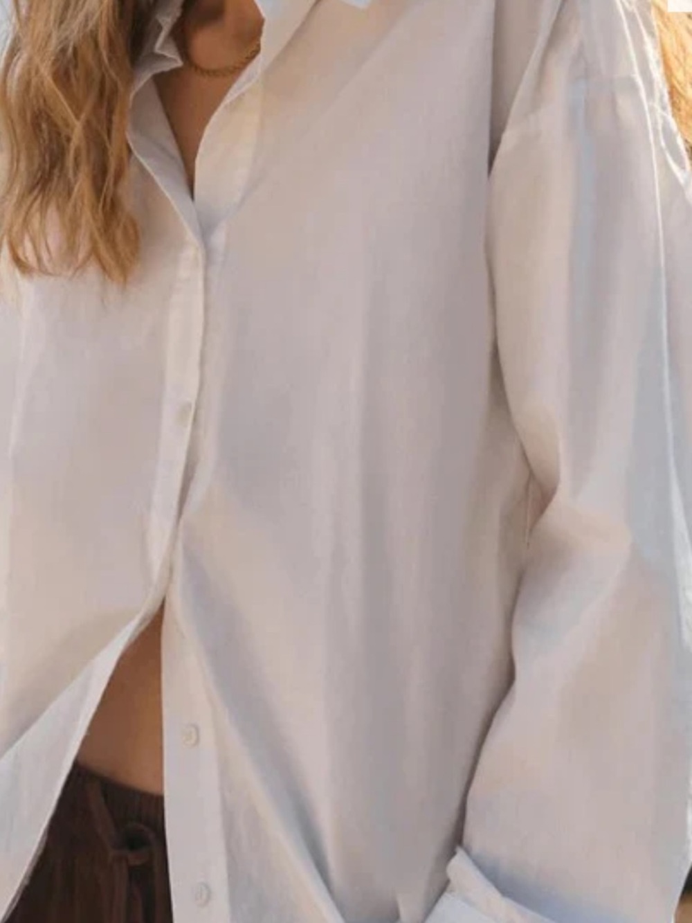 REISS Classic White Button-Down Shirt size 4 (S) boyfriend fit NEVER WORN - Picture 2 of 4